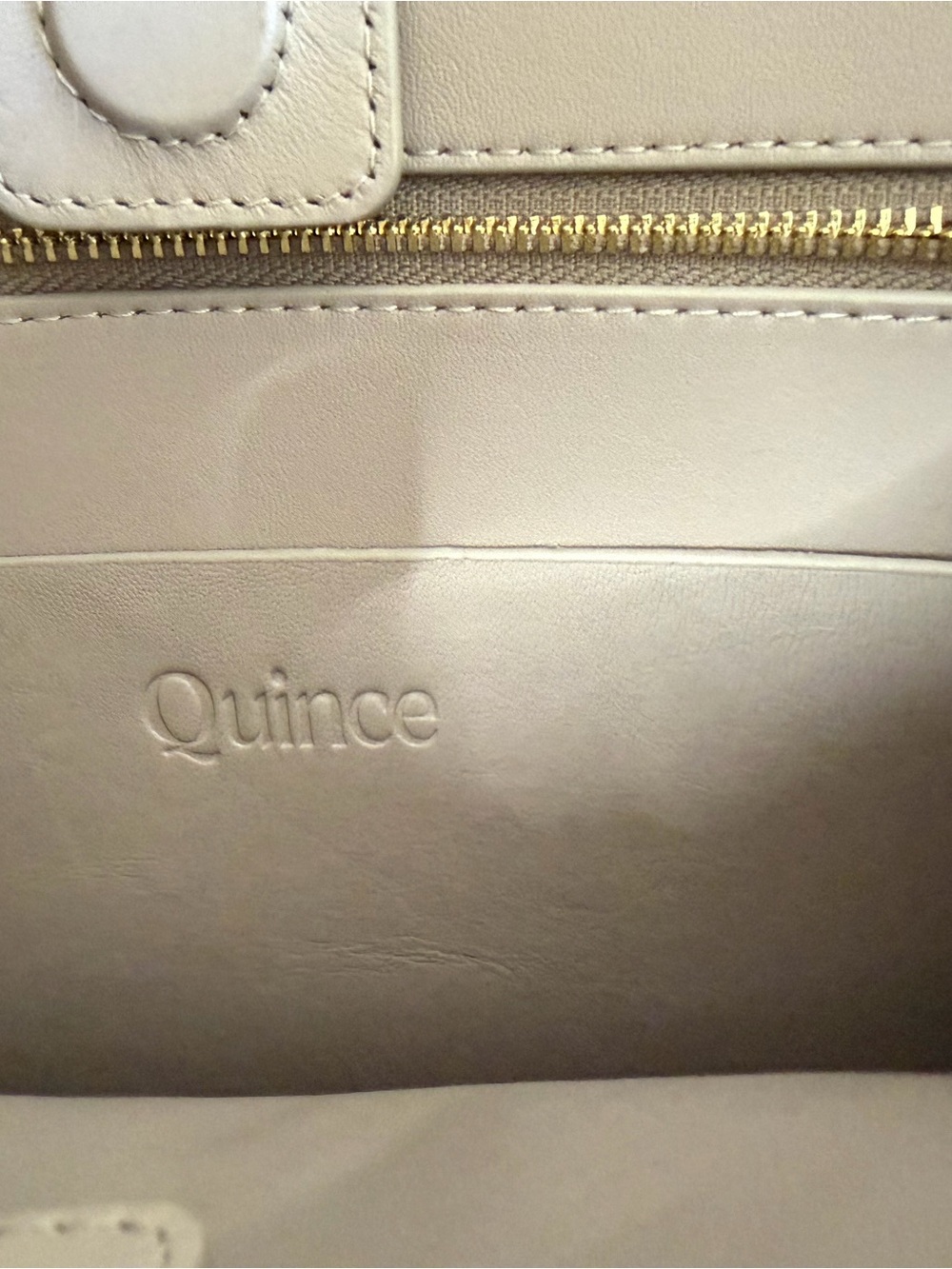 Quince Taupe Woven Leather Tote with Braided Straps - Picture 10 of 12